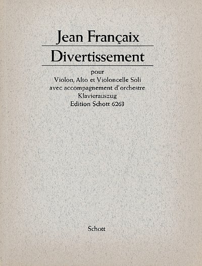 J. Françaix: Divertissement