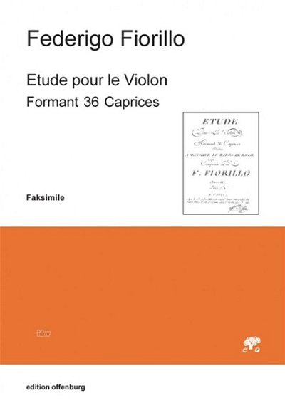 F. Fiorillo: Etude pour le Violon Formant 36 Caprices
