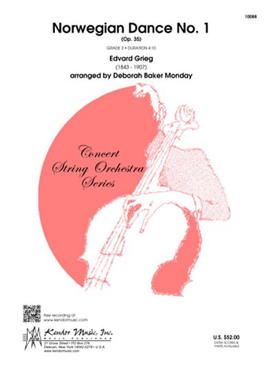 E. Grieg: Norwegian Dance No. 1 (Op. 35), Stro (Pa+St)