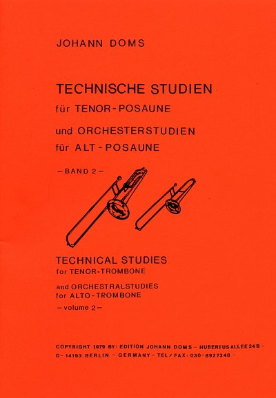 J. Doms: Technische Studien fuer Tenor-Posaune, Pos