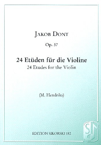 J. Dont: 24 Etüden für die Violine op. 37