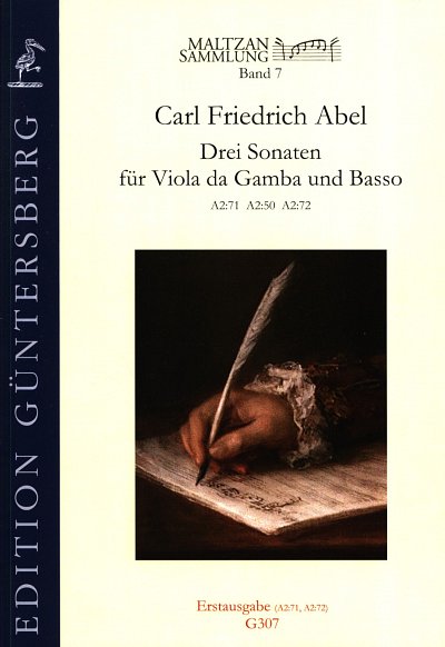 C.F. Abel: Drei Sonaten fuer Viola da Gamba un, VdGBC (Pa+St