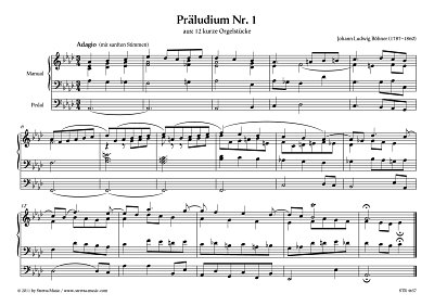 DL: J.L. Boehner: Praeludium Nr. 1 aus: 12 kurze Orgelstueck