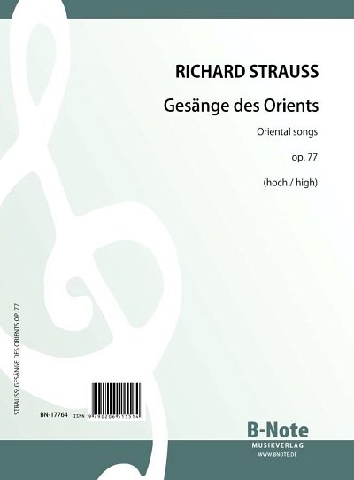 R. Strauss: Fünf Gesänge des Orients op. , GesHKlav (Klavpa)