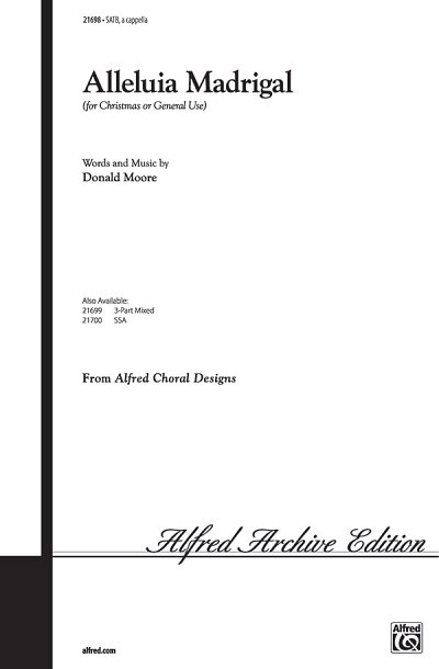 D. Moore: Alleluia Madrigal, GCh4 (Chpa)