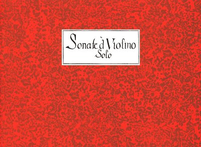 5 Sonate a Violino Solo, VlBc (Faks)