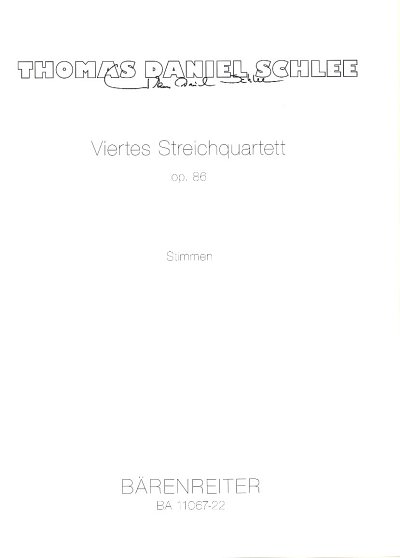 T.D. Schlee: Viertes Streichquartett op. 8, 2VlVaVc (Stsatz)