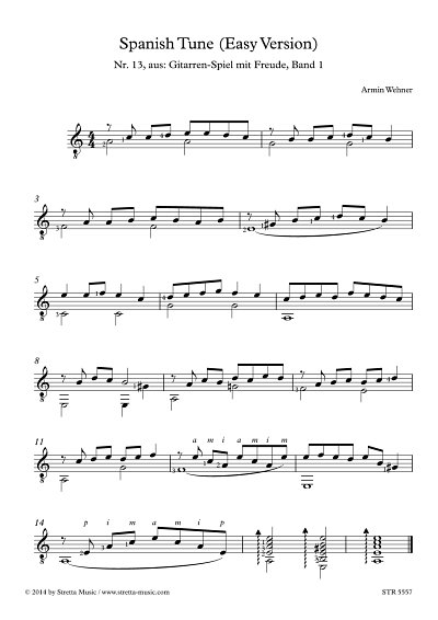 DL: A. Wehner: Spanish Tune, Gitarre