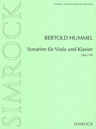 B. Hummel: Sonatine op. 35b, VaKlv (KlavpaSt)