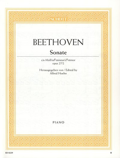L. v. Beethoven: Sonate cis-Moll op. 27/2 , Klav