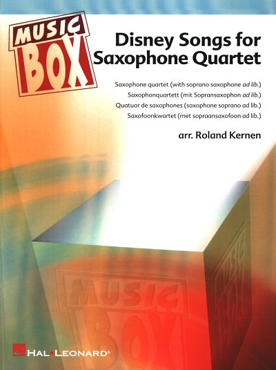 Disney Songs For Saxophone Quartet (Pa+St)