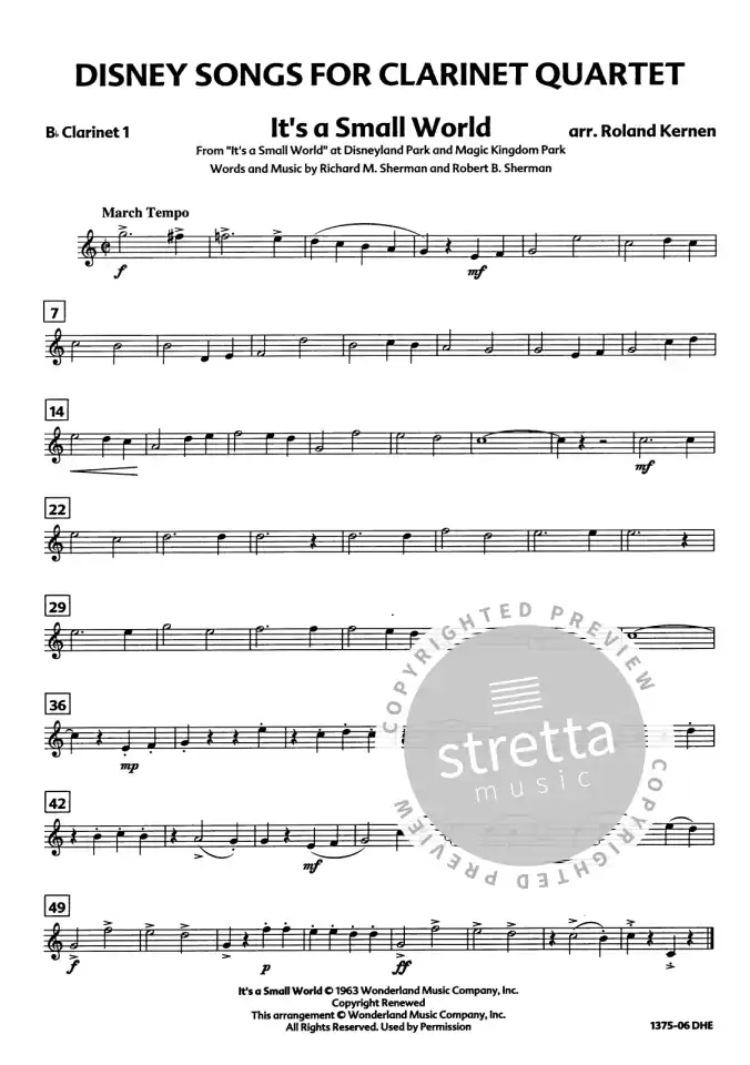 Disney Songs for Clarinet Quartet (Pa+St) (4)