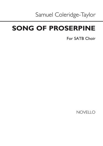 S. Coleridge-Taylor: Song of Proserpine , GchKlav (Chpa)