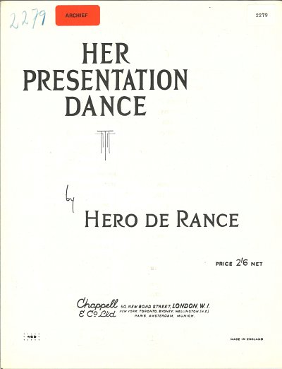 DL: H.d. Rance: Her Presentation Dance, GesKlav