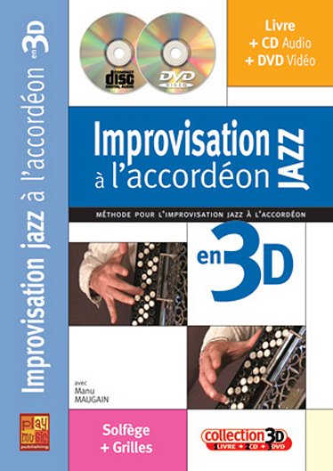 M. Maugain: Improvisation Jazz à  l'accordéon, Akk (+CD+DVD)