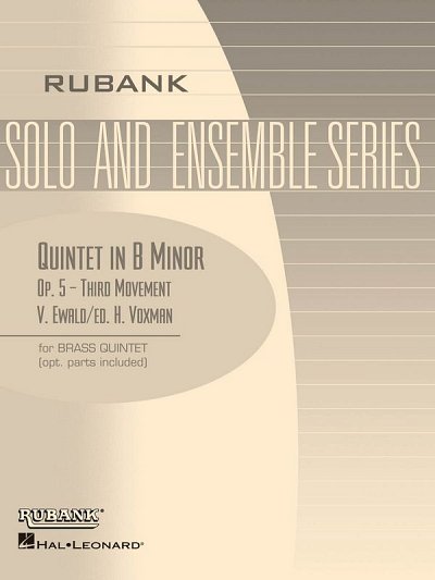 V. Ewald: Quintet in B minor Op. 5 - Third M, 5Blech (Pa+St)