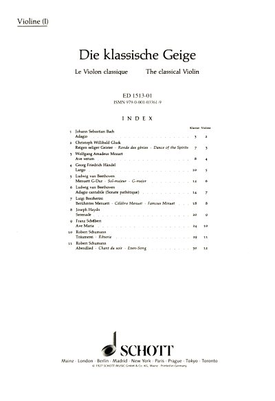 J. Palaschko: Die klassische Geige, VlKlav (Vl1)