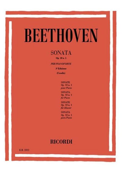 L. van Beethoven: 32 Sonate: N. 5 In Do Min. Op. 10 N. 1