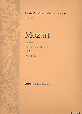 W.A. Mozart: Konzert für Oboe und Orchester C-, Sinfo (VcKb)