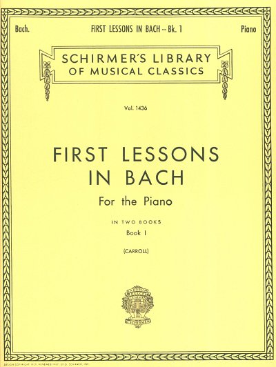 J.S. Bach: First Lessons In Bach Book 1, Klav