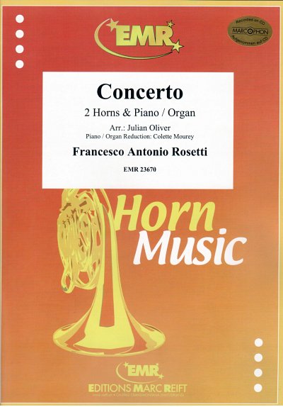 A. Rosetti: Concerto, 2HrnKlav/Org (KlavpaSt)