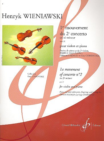 H. Wieniawski: 1Er Mouvement Du 2E Concerto En Re Mineur Opus 22