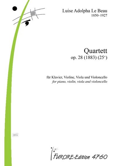 L.A. Le Beau: Quartett op. 28, VlVlaVcKlav (Pa+St)