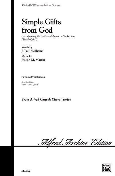 J.M. Martin et al.: Simple Gifts from God