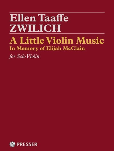 Z.E. Taaffe: A Little Violin Music in Memory of, Viol (Sppa)