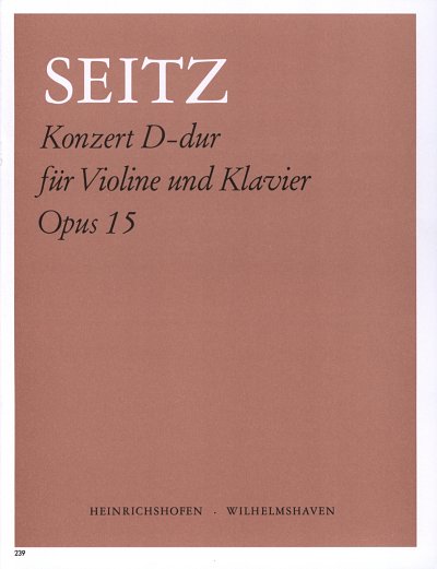 F. Seitz: Konzert D-Dur Op 15/4