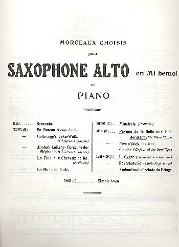 M. Ravel: Ma Mère L'Oye: Pavane De La Belle Au Bois  (Part.)