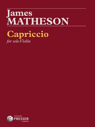 J. Matheson: Capriccio, Viol