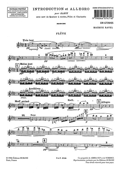 AQ: M. Ravel: Introduction et Allegro, Hrf4StrFlKlr (B-Ware)