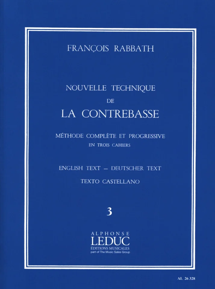 F. Rabbath: Nouvelle technique de la contrebasse 3, Kb (0)