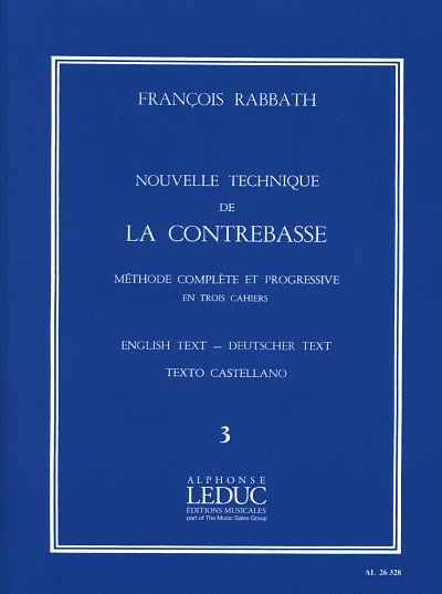 F. Rabbath: Nouvelle technique de la contrebasse 3, Kb