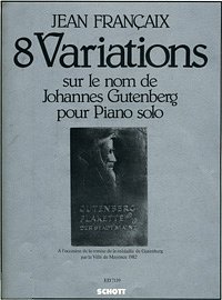 J. Françaix: Eight Variations