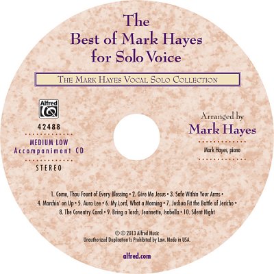 The Best of Mark Hayes for Solo Voice (CD)