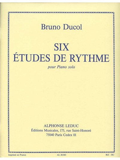 6 Etudes De Rythme, Klav