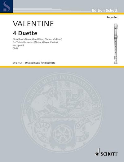 DL: R. Valentine: 4 Duette, 2Abfl/FlObVl (Sppa)