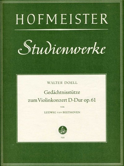 L. van Beethoven y otros.: Gedächtnisstütze zum Violinkonzert D-Dur op. 61