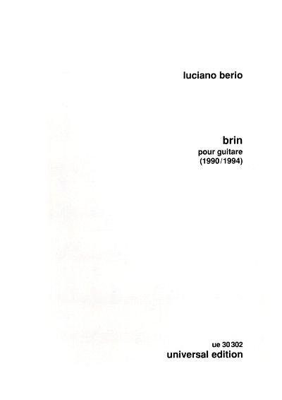 L. Berio: Brin 