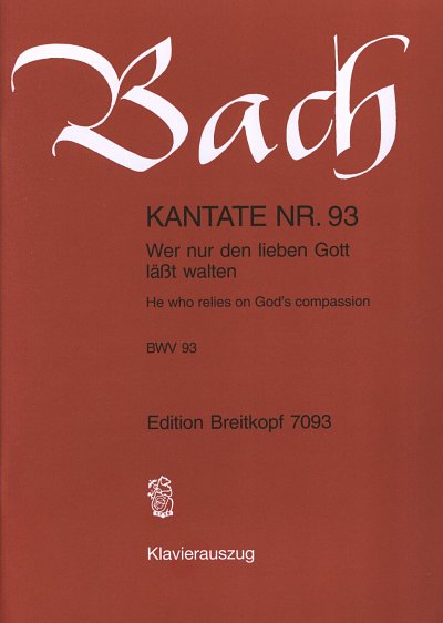 AQ: J.S. Bach: Kantate 93 Wer Nur Den Lieben Gott L (B-Ware)
