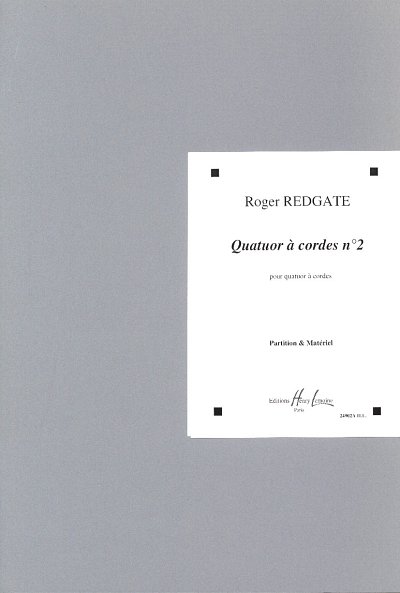 R. Roger: Quatuor n°2, 2VlVaVc (Pa+St)