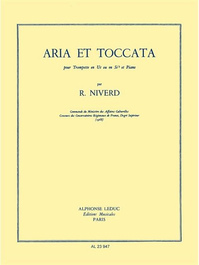 Aria Et Toccata (KlavpaSt)