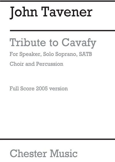 J. Tavener: Tribute To Cavafy (Part.)