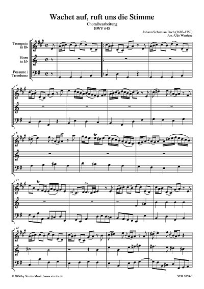 DL: J.S. Bach: Wachet auf, ruft uns die Stimme Choralbearbei