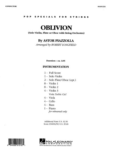 A. Piazzolla: Oblivion, Stro (Part.)