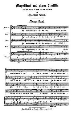 C. Wood: Magnificat And Nunc Dimittis In C Minor