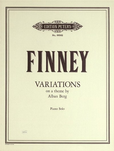 R.L. Finney: Variationen über ein Thema von Alban Berg