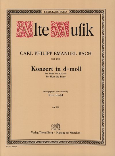 C.P.E. Bach: Konzert D-Moll Wq 22